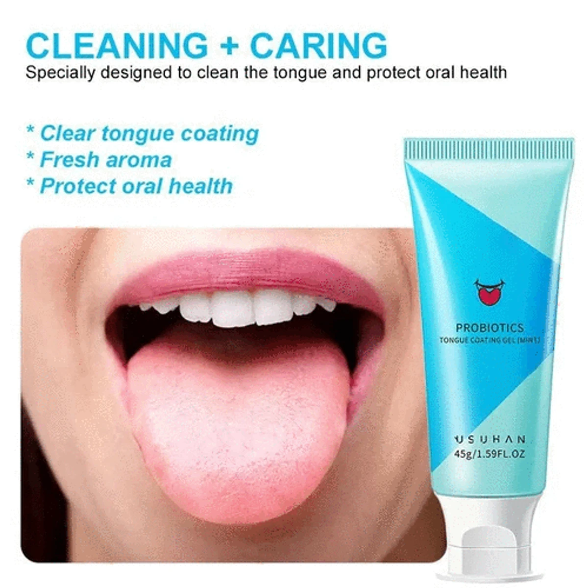 👅Tongue Cleaning Gel & Brush🍀