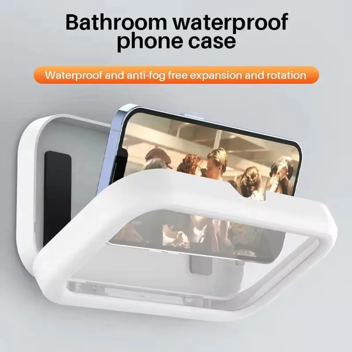 Waterproof Shower Phone Holder 360° Rotation Angle