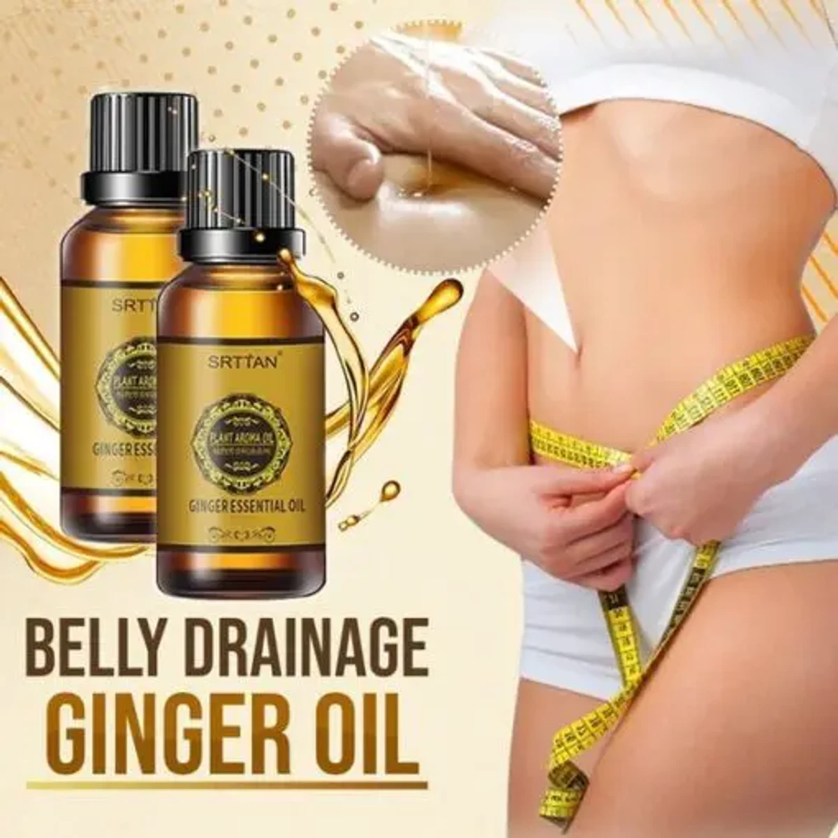 Belly Drainage Ginger Essential Oil (2 Pis)