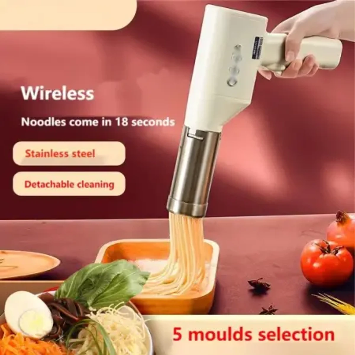 Automatic Electric Hand Operated Noodles Pasta Maker