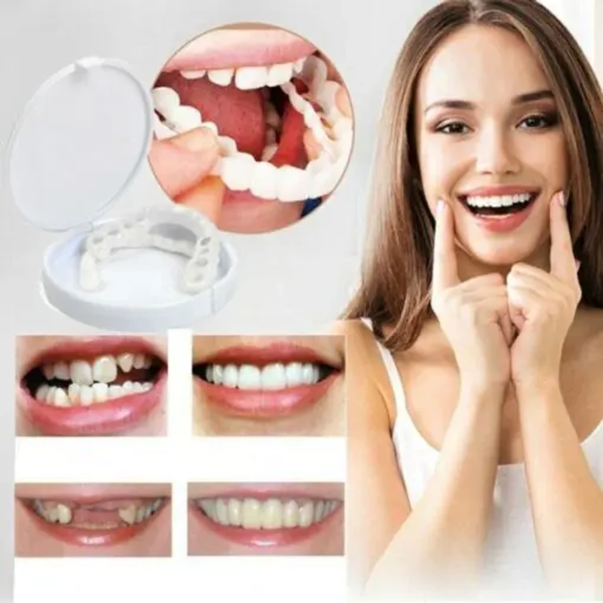 Snap On Silicone Smile Veneers Teeth