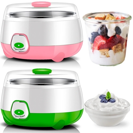 1L Greek Yogurt Maker Machine with Constant Temperature Control Automatic Yogurt Maker Yogurt Machine for Yogurt Natto Rice Wine