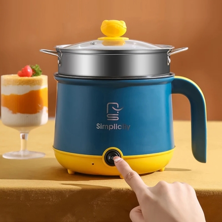 Simplicity Double Layer Cooker 1.8L Nonstick Multifunction Hot Pot (KD077)