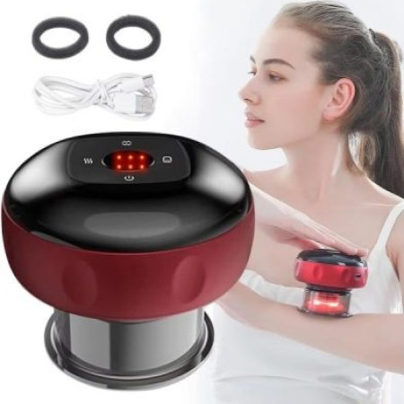 USB Recharge Smart Electric Cupping Cups Massage Machine Vacuum Massage Therapy Cupping Device for Full Body Relaxation & Pain Relief