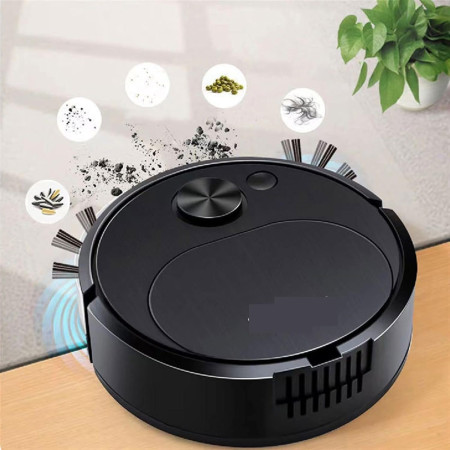 Automatic Portable Mini Home Floor Robotic Vacuum Cleaner USB Rechargeable Wet Dry Three-In-One Sweeping Machine for Home