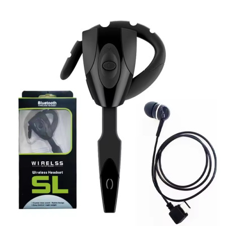 SL Wireless Ear Hook Bluetooth Headset – Hands-Free Earphone for Calls, Music & Voice Control