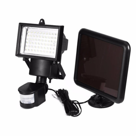 Solar Powered Garden Security Spotlight – 60 LED Super Bright Motion Sensor Waterproof Outdoor Light