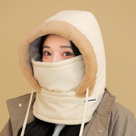 Polar Fleece Winter Balaclava – Thick Warm Hood Hat with Face Mask for Men & Women