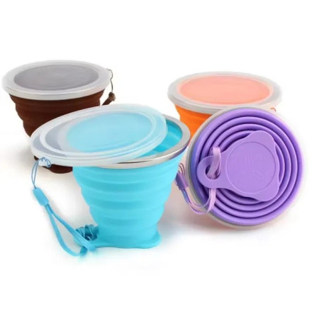 Portable Folding Silicone Cup – Collapsible Reusable Travel Mug for Coffee & Tea