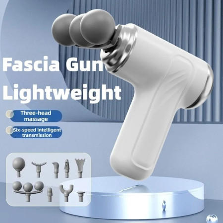 Powerful Mini Fascia Massage Gun – Low Noise Deep Muscle Pain Relief Electric Massager, Professional Body Relaxation Device