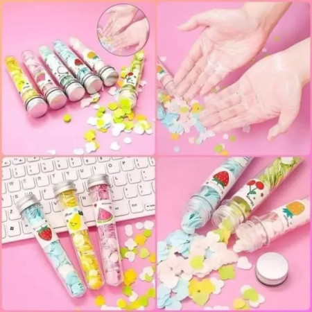 1 Pcs ShopVerse Portable Paper Soap Sheets – Mini Bottle Travel Hand Wash Soap, Scented & Skin-Friendly Disposable Soap for Outdoor, Office & Daily Use