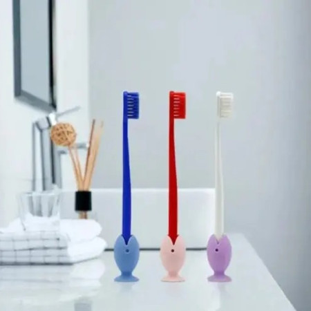 3 Pecs Tooth Brush Cover Cap Stand
