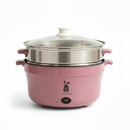 RUNBAISN 5.5L Big Multi Cooker – Electric Non-Stick Rice Cooker & Multi-Function Cooking Pot for 1–5 People