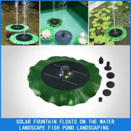 2.5W Solar Fountain Pump Solar Water Pump, AISITIN Floating Fountain with 6 Nozzles, for Bird Bath, Fish tank, Pond Indoor
