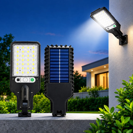 28 COB LED Solar Motion Sensor Wall Light – Waterproof Outdoor Security Lamp with Remote Control, 3 Lighting Modes & Wide-Angle Illumination for Garden, Patio, Yard, Pathway & Street
